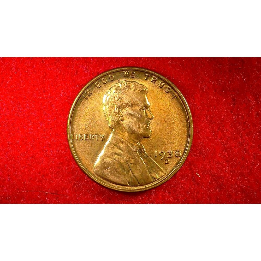 1938-D Lincoln Wheat Cent Brilliant Uncirculated Lot 281